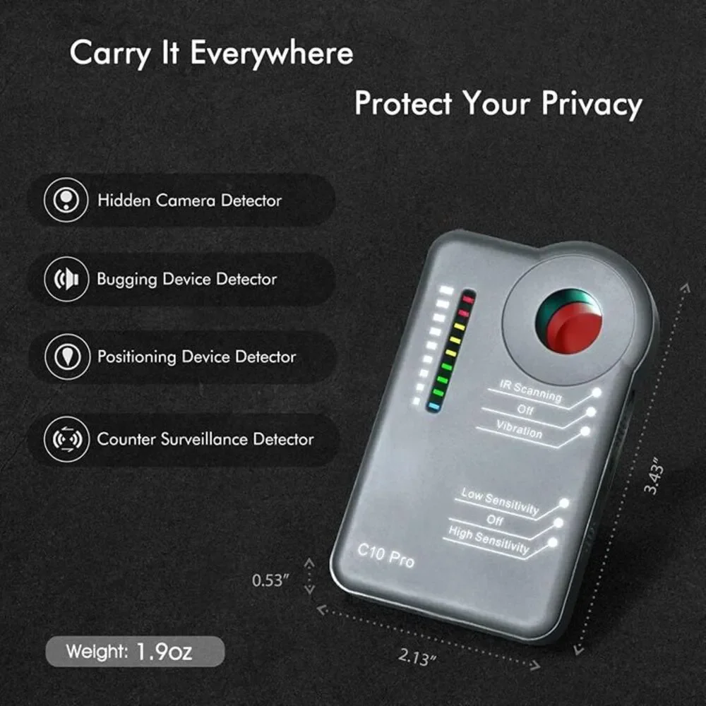 New Camera Detector Professional Bug RF Detector